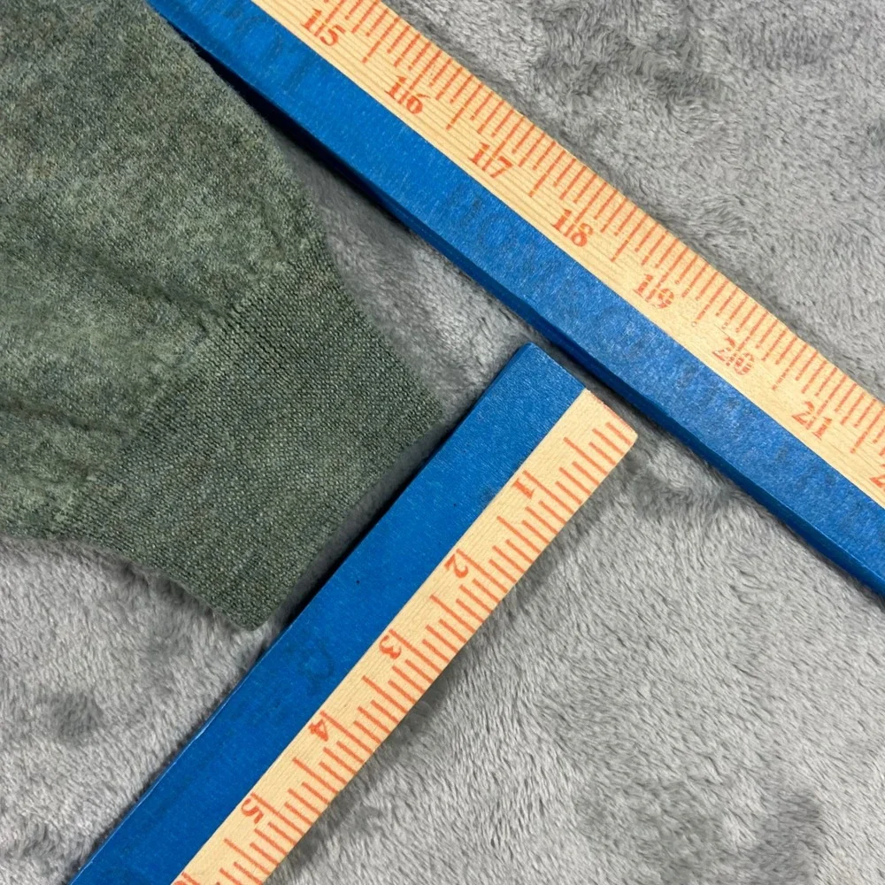 TOSCANO 100‎ Merino Wool Pullover Women Large Green Made in Italy Polo Fall